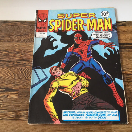 Comic - Super Spider-man #284 Marvel Comics UK edition 1978