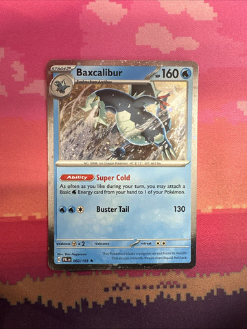 Pokemon Card Baxcalibur Paldea Evolved Cosmo Holo Rare 060/193 NM
