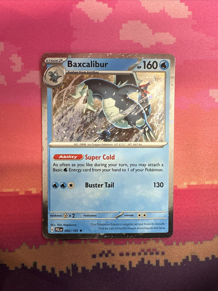 Pokemon Card Baxcalibur Paldea Evolved Cosmo Holo Rare 060/193 NM