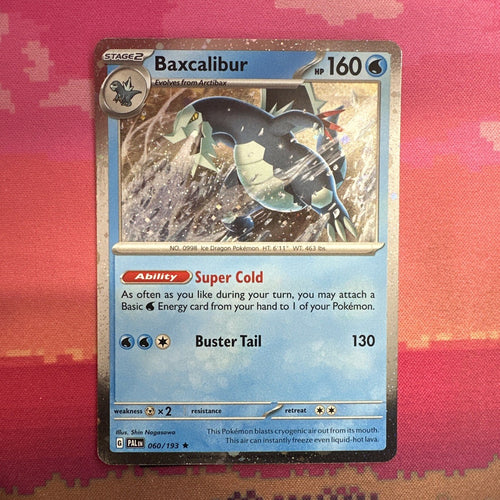Pokemon Card Baxcalibur Paldea Evolved Cosmo Holo Rare 060/193 NM