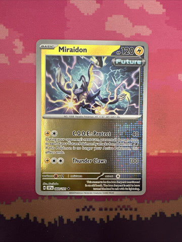 Pokemon Card Miraidon Surging Sparks Reverse Holo 069/191 NM