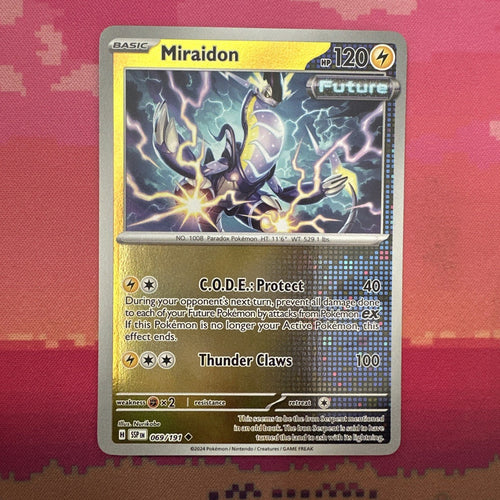 Pokemon Card Miraidon Surging Sparks Reverse Holo 069/191 NM