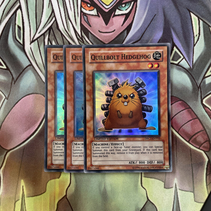 DPCT-ENY02 x3 Quillbot Hedgehog Super Rare Excellent Condition Yugioh