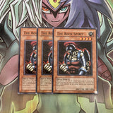 LON-E069 x3 The Rock Spirit Common Excellent Condition Yugioh