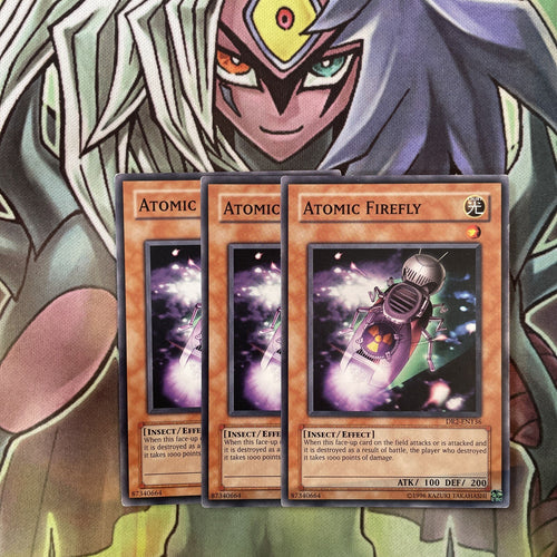 DR2-EN136 x3 Atomic Firefly Common Excellent Condition Yugioh
