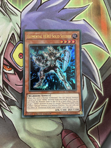 CT15-EN003 Elemental Hero Solid Soldier Ultra Rare 1st Edition NM Yugioh Card