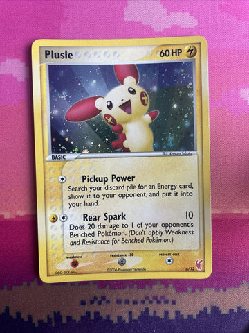 Pokemon Card Plusle 6/12 Trainer Kit Holo Near Mint