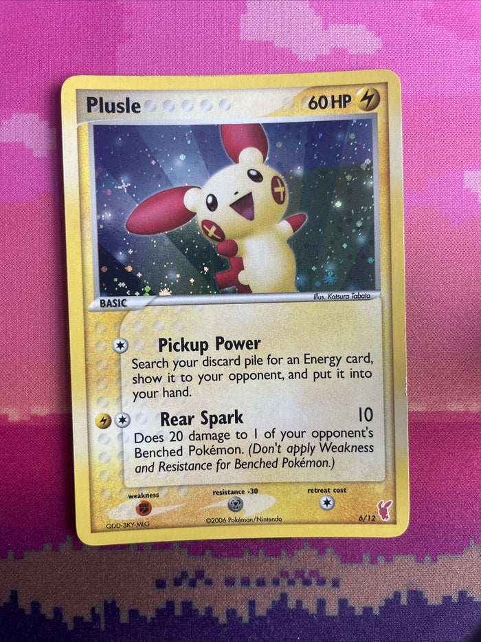 Pokemon Card Plusle 6/12 Trainer Kit Holo Near Mint