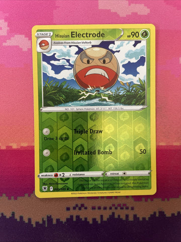 Pokemon Card Hisuan Electrode Astral Radiance Reverse Holo 003/189Near Mint