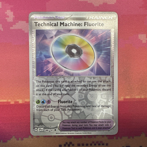 Pokemon Card Technical Machine : Flourite Surging Sparks Reverse Holo 188/191 NM