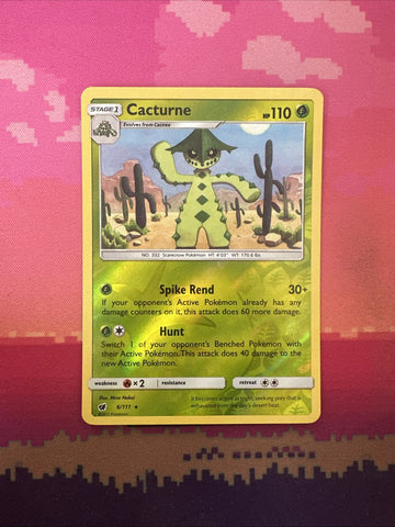 Pokemon Card Cacturne Crimson Invasion Reverse Holo Rare 6/111 Near Mint