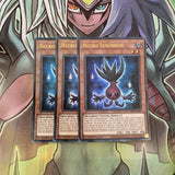 LED8-EN023 x3 Necro Synchron Ultra Rare Excellent Condition Yugioh