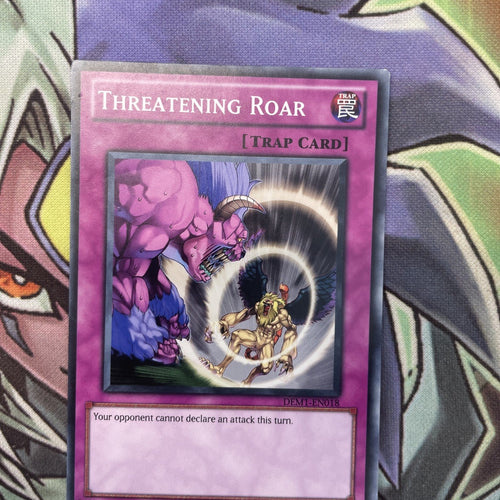 DEM1-EN018 Threatening Roar Common Unlimited Edition NM Yugioh Card