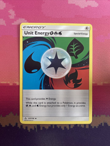 Pokemon Card Unit Energy Ultra Prism Uncommon 137/156 Near Mint