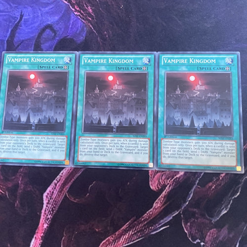 SHSP-EN064 x3 Vampire Kingdom Common 1st Edition Mint Yugioh! Card