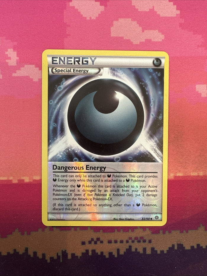 Pokemon Card Dangerous Energy Ancient Origins Reverse Holo 82/98 NM