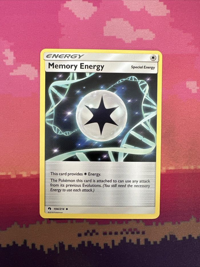 Pokemon Card Memory Energy Lost Thunder Uncommon 194/214 Near Mint
