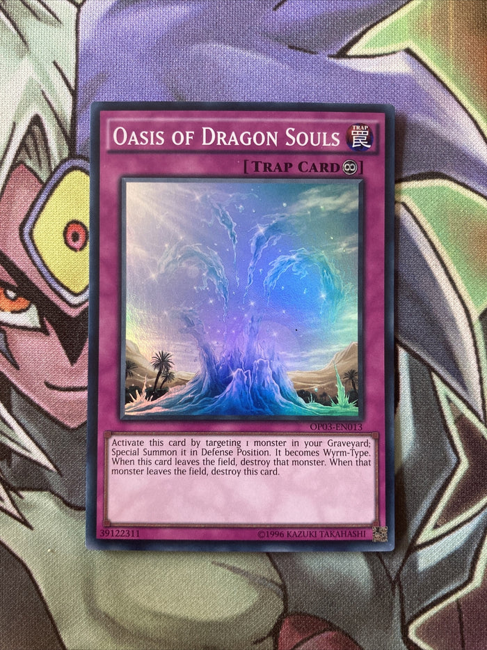 OP03-EN013 Oasis Of Dragon Souls Super Rare NM Yugioh Card