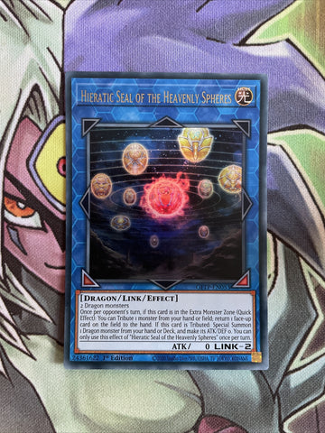 GFTP-EN053 Hieratic Seal Of The Heavenly Spheres 1st Edition NM Yugioh Card