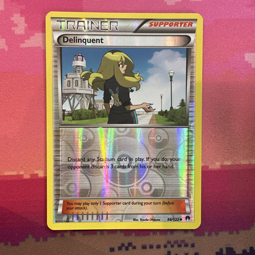 Pokemon Card Delinquent Breakpoint Reverse Holo 98/122 Near Mint