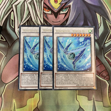 RATE-EN043 x3 Windwitch - Winter Bell Rare Excellent Condition Yugioh