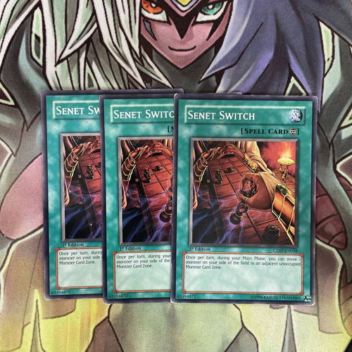 CDIP-EN048 x3 Senet Switch Common Excellent Condition Yugioh