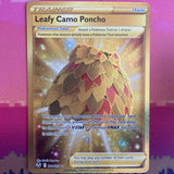Pokemon Card Leafy Camo Poncho 214/195 Secret Rare Silver Tempest NM