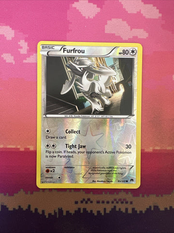 Pokemon Card Furfrou Breakpoint Reverse Holo 95/122 Near Mint