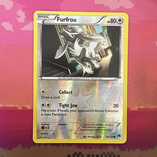 Pokemon Card Furfrou Breakpoint Reverse Holo 95/122 Near Mint