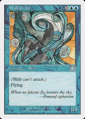 Wall Of Air - Sixth Edition Excellent Magic MTG