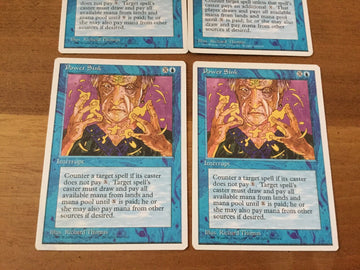 x4 Power Sink - Fourth Edition Excellent Magic MTG (back)