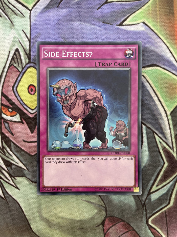 CORE-EN080 Side Effects? Common 1st Edition NM Yugioh Card