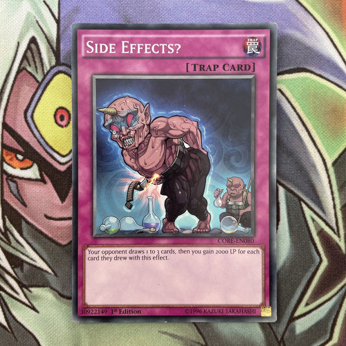 CORE-EN080 Side Effects? Common 1st Edition NM Yugioh Card