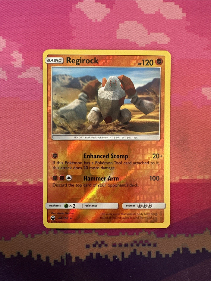 Pokemon Card Regirock Celestial Storm Reverse Holo Rare 80/168 Near Mint