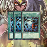 SD3-EN021 x3 Heavy Storm Common Excellent Condition Yugioh