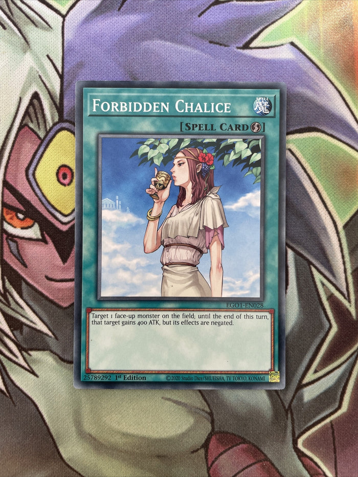 EGO1-EN028 Forbidden Chalice Common 1st Edition NM Yugioh Card