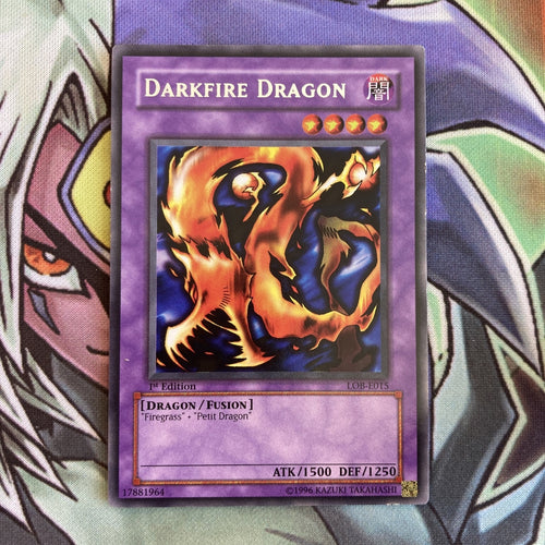 LOB-E015 Darkfire Dragon Rare 1st Edition NM Yugioh Card
