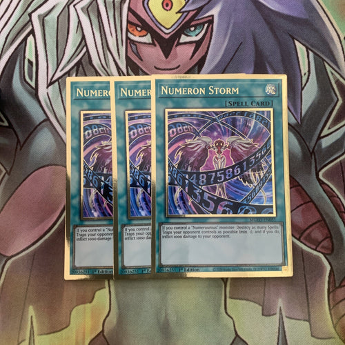 MGED-EN051 x3 Numeron Storm Gold Rare Excellent Condition Yugioh