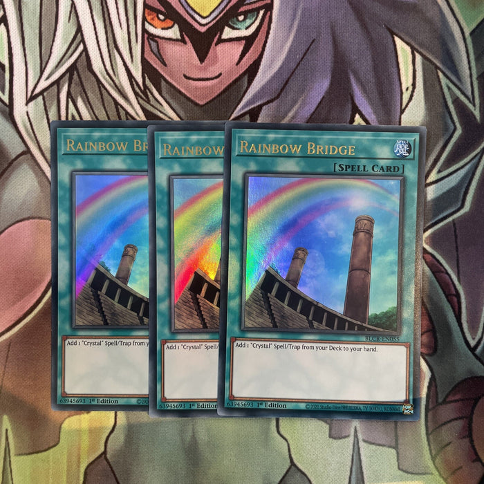 BLCR-EN055 x3 Rainbow Bridge Ultra Rare Excellent Condition Yugioh