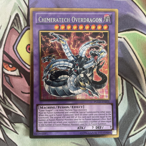 PGLD-EN056 Chimeratech Overdragon Gold Rare Unl Edition NM Yugioh Card