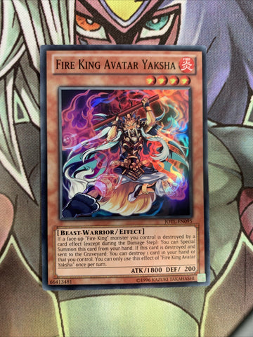 JOTL-EN095 Fire King Avatar Yaksha Super Rare Unl Edition NM Yugioh Card