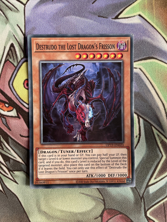 OP19-EN023 Destrudo The Lost Dragon's Frisson Common Unlimited Ed NM Yugioh Card