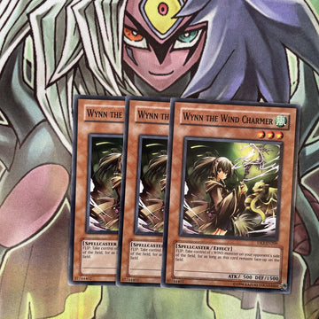 DR3-EN209 x3 Wynn the Wind Charmer Common Excellent Condition Yugioh