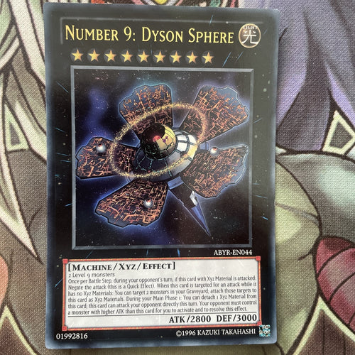 ABYR-EN044 Number 9: Dyson Sphere Ultra Rare Unl Edition NM Yugioh Card