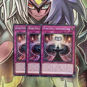 BLAR-EN001 x3 Dark Spell Regeneration Secret Rare Excellent Condition Yugioh