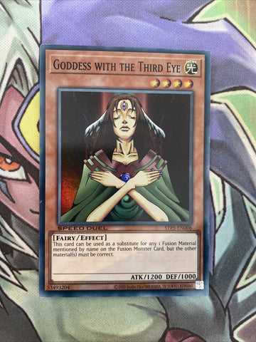 STP5-EN006 Goddess With The Third Eye Super Rare Unl Edition NM Yugioh Card
