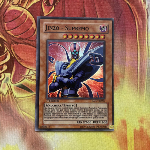LODT-EN007 Jinzo - Lord 1st Edition Super Rare EX/NM Yugioh ITALIAN