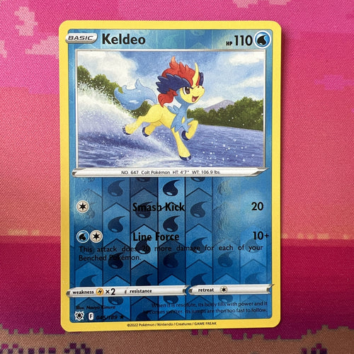 Pokemon Card Keldeo Astral Radiance Reverse Holo Rare 045/189 Near Mint