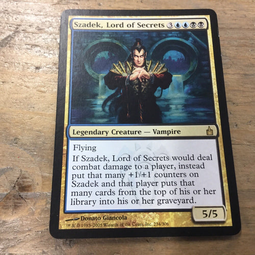 Szadek, Lord Of Secrets - Ravnica: City of Guilds VG MTG