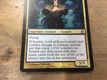 Szadek, Lord Of Secrets - Ravnica: City of Guilds VG MTG (back)